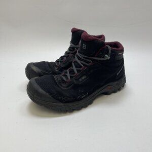 Salomon Shelter CS Waterproof Hiking Winter Boots Black / Maroon Wom Sz 8 US